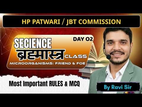 HP Patwari Science Class | 50 Most Important Question | Science Microorganisms: Friend & Foe