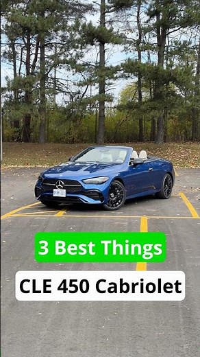 Victor’s 3 Best Things About the 2025 Mercedes-Benz CLE 450 Cabriolet #automobile #autoreview #cars