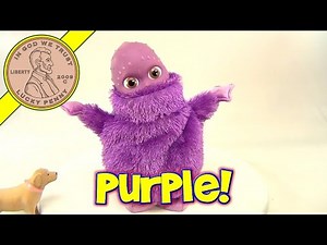 Large Purple Zumba Boohbah Doll With Gas Problems - Defective Mechanics, Gives Birth to Poohpah!