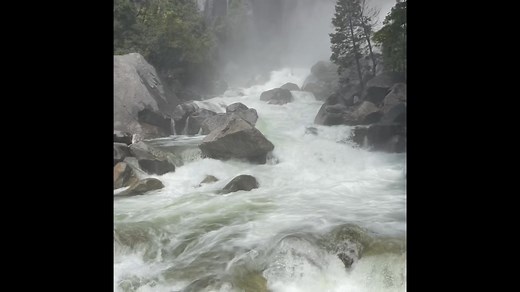 Yosemite waterfalls! Here the view from the top of Vernal Falls and another shot of the Yosemite Falls taken by Nikki Bertone last weekend. Amazing power of Mother Nature! Adventures With Jeff Martinez #yosemite #vernalfalls #yosemitefalls | Adventures With Jeff Martinez