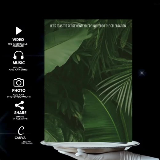 Retirement Party Invitation for Her, Editable Magazine Cover Flyer, Digital DIY Dinner Invite, Surprise Retire Celebration Template - Etsy