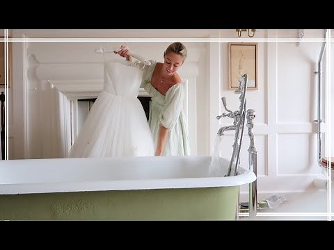 CLEANING MY COUTURE WEDDING DRESS & YUMMY HOME COOKING // Fashion Mumblr Vlogs