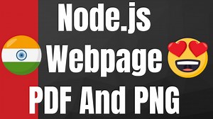 How to Convert Website to PDF and PNG Files Using Node.js Library Get Pdf Module Full Example