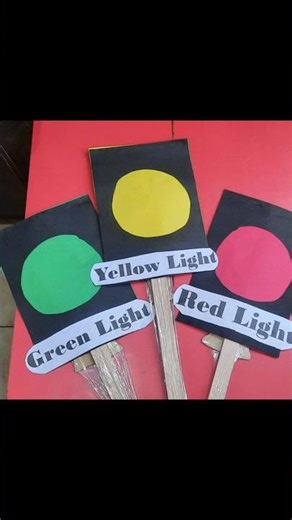 Traffic light 🚥project making || #schoolproject|| #tlmideas||#trafficsafety#forkids Activity idea 💡