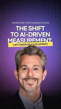 From Marketing Frustration to AI-Driven Measurement. Jeff Greenfield's Story