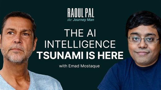 The AI Intelligence Tsunami Is Here | Raoul Pal The Journey Man with Emad Mostaque | Marvin Liao