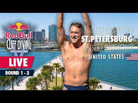 Cliff Diving At St. Pete Pier, Florida, USA | Round 1-3 | Red Bull Cliff Diving World Series 2026