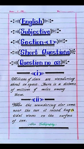 English Paper Presentation for Board Exam | Paper Presentation for Class 9th 10th 11th 12th BS etc.