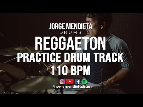 REGGAETON - Practice Drum Track / Drum Loop 110 BPM