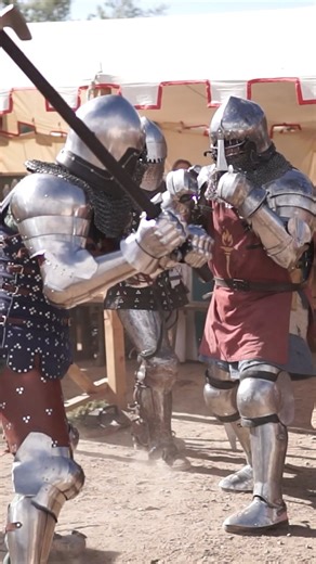 Try not to drop your weapon. #buhurt #armoredcombat #melee #axe #mace | Invictus Armored Combat