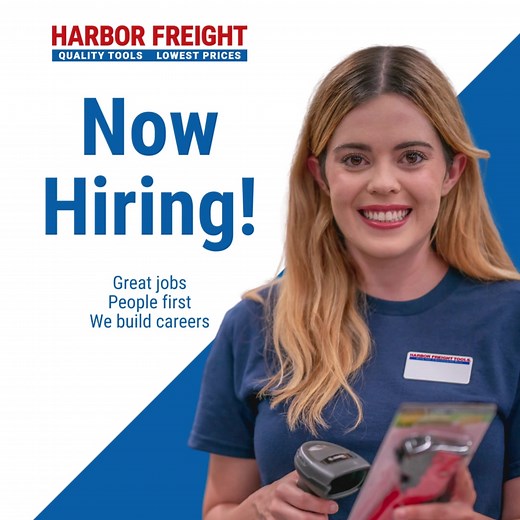 Join the Harbor Freight team! 🛠 We offer more than just a job - we're committed to building long-lasting and successful careers for every Associate. 🤝 Visit HFJobs.com to learn more and apply online today! | Careers at Harbor Freight Tools