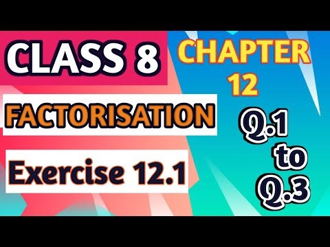Chapter 12| Class 8| Exercise 12.1| Q.1 to Q.3| NCERT Solutions of Class 8 Math
