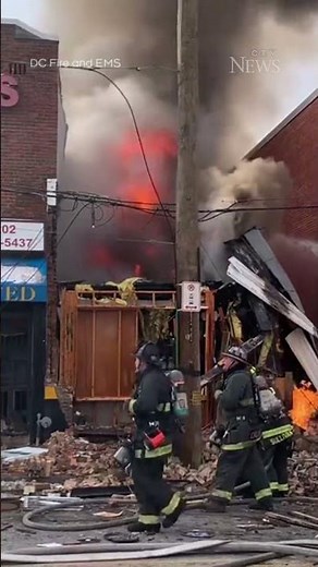 Video captures moment of gas explosion in Washington, D.C.