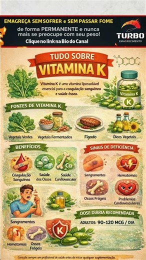 ✅🥦 Vitamina K Você Sabia? #saude