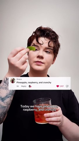 Pineapple + raspberry + crunchy = ?