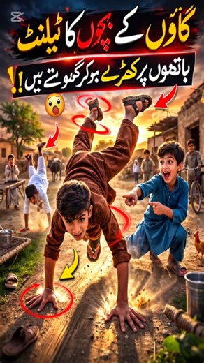 “Gaon Ke Bachon Ka Talent 😲 | Hand Walking Challenge”