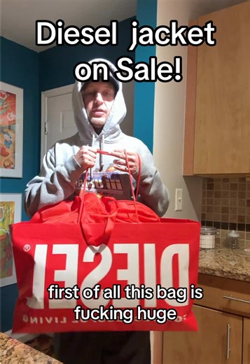 Check out this Diesel puffer jacket i got on sale! I’m never taking this off #fyp #diesel #fashionhaul #sale#jacket