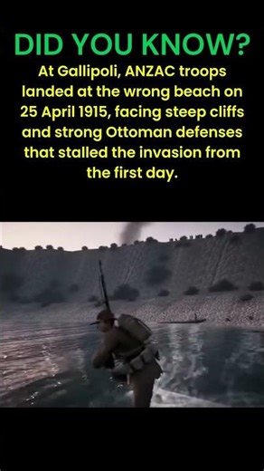 ANZAC Landing Error #WWI #Gallipoli