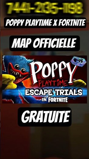 UNE MAP POPPY PLAYTIME OFFICIELLE SUR FORTNITE ? #poppyplaytime#fortnite