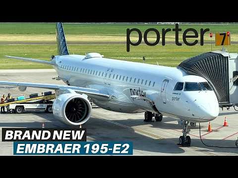 PORTER AIRLINES BRAND NEW EMBRAER 195-E2 | Toronto - Winnipeg | Flight Review