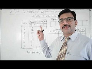 Sequencing N jobs through 2-Machines | Operations Research | Idle time | Total Processing time
