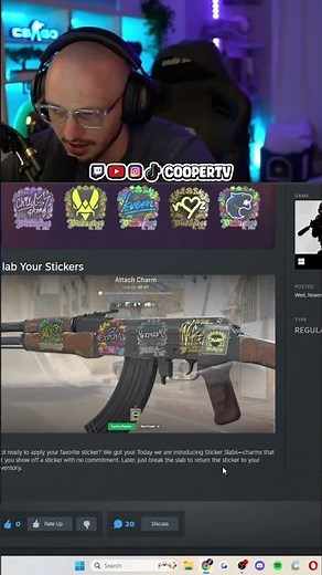 New CS2 sticker slab update