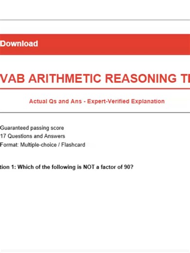 ASVAB ARITHMETIC REASONING TEST 2026 🚀🔥 FULL PRACTICE QUESTIONS WITH ANSWERS Struggling with ASVAB math word problems? 😰 This 2026 ASVAB Arithmetic Reasoning Test video breaks down the MOST tested question types step-by-step so you can boost your AFQT score FAST 💯📈 If you're preparing for the Army, Navy, Air Force, Marine Corps, or Coast Guard 🇺🇸 this is your ultimate arithmetic reasoning practice session for 2026. Inside this powerful exam review: ✅ Realistic ASVAB Arithmetic Reasoning p