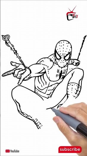 Spider-Man Drawing Tutorial | Step By Step | Marvel #eseydrawing #pencil #mechanicalpencil #art