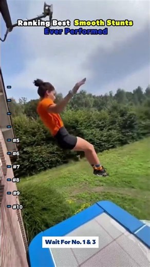 Ranking Smooth Stunts Ever Performed 😮😮 #stunt #shorts