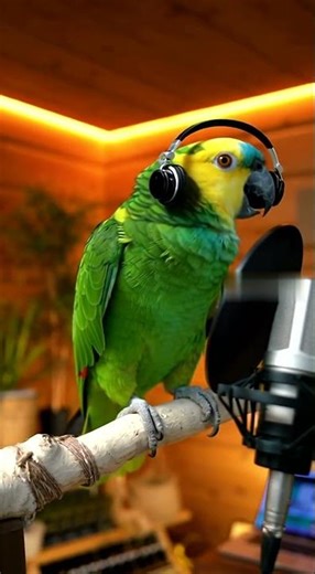 This Bird’s Got Bars 🦜🎤 | Parrot Spits Rap Like Eminem #parrot #birds #pets #funny #cute