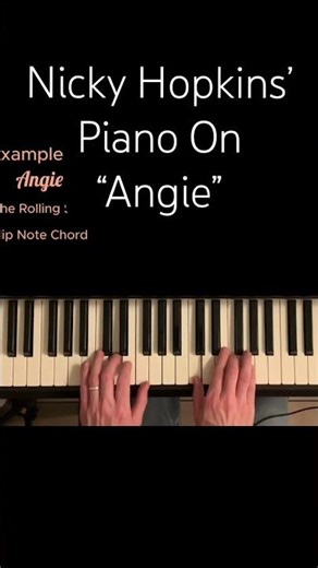 Angie - Nicky Hopkins Piano