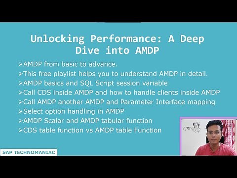 AMDP ( ABAP Managed Database Procedure ) Part - 1