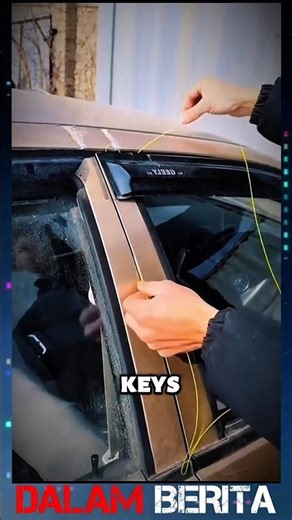 Trick to get keys out of a locked car 🤩