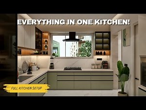 Full Kitchen Setup Explained! 🏡 From Chimney to Cutlery Organizer
