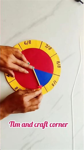 Maths Fraction Circle TLM | Easy Working Model for Classroom Project | Maths Working Model #diy #yt