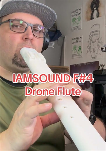 Luminous F#4 Drone Flute for Meditation and Healing
