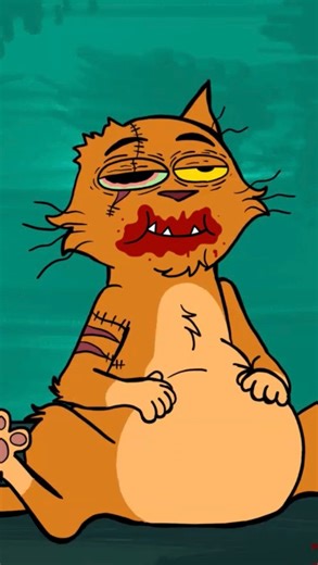 ~M(A)cho on Instagram: "Making animations can be crazy with some cartoon violence added to it #animation #cats"