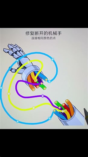 Repair broken robot arm\r\rConnect dots of the same color #asethetic #game #viral #shorts