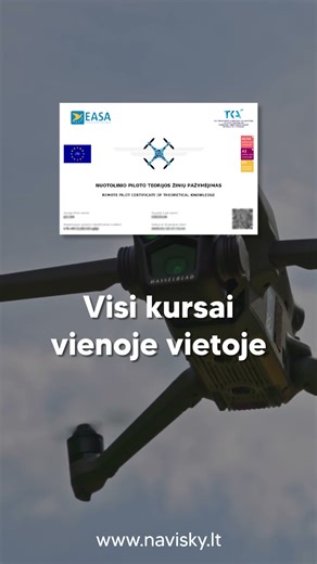 Tapk drono pilotu lengvai ir greitai | Navi Sky (Shorts versija)