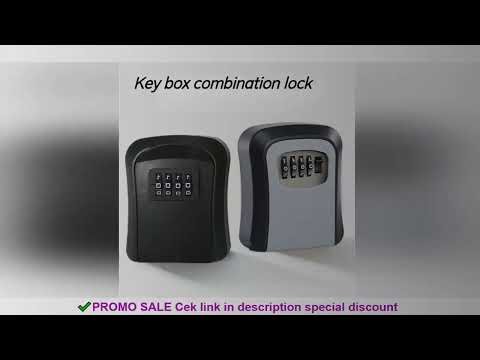 Key Keeper Combination Lock Wall Mounted Waterproof 4 Digits Passwords 5 Keys Storage Box Easy to Fi
