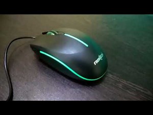 Frontech optical mouse with rainbow lighting