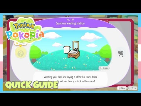 How To Create/Make A Spotless Washing Station Habitat *Mr. Mime* In Pokemon Pokopia | Quick Guide