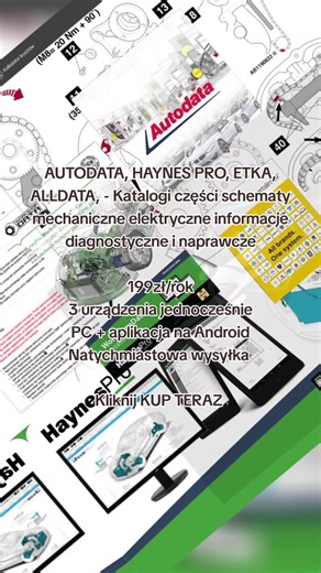 Kompleksowe katalogi części samochodowych w AUTODATA