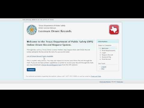 Texas.gov Driver Record Demo Video