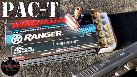 Full PAC-T Ballistic Test: 230 gr. Winchester Ranger T-series 45 ACP