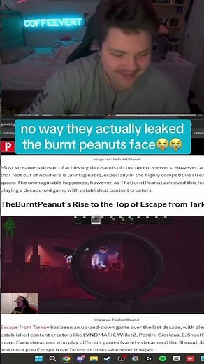 The Burnt Peanuts face got leaked 😭 #theburntpeanut #arcraiders
