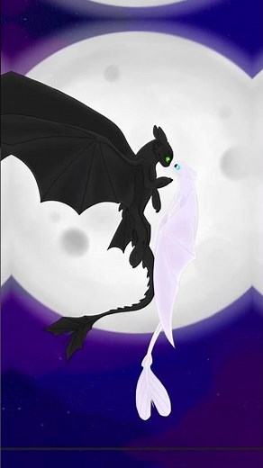 Toothless x light fury