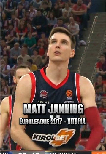 MATT JANNING - Euroleague 2017 - VITORIA #vitoria #euroleague #fyp #anadoluefes #hoops