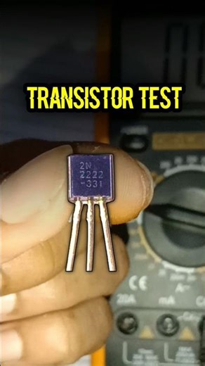 How to Test Transistor with multimeter ✅ #transistor #components #electronics #milonfix