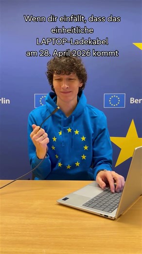 Einheitliches Laptop-Ladekabel ab 28.4.2026 (USB-C)💪🇪🇺